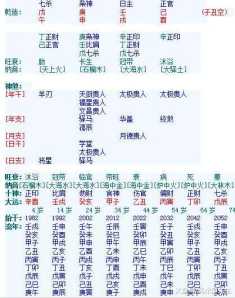 八字排盘表情符号大全 八字排盘表情符号大全图片