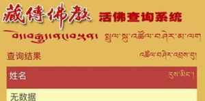 藏传佛教活佛查询系统入口在哪里 藏传佛教活佛查询