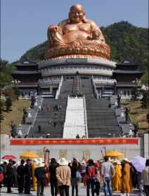 雪窦寺大佛哪年建的 弥勒菩萨圣像开光