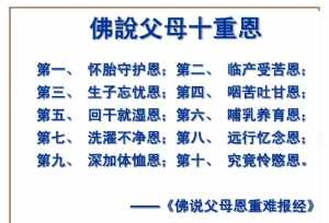 佛教报答父母恩的含义和道理 佛教报答父母恩的含义