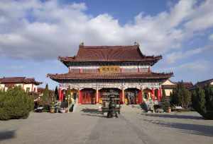 山东德州金山寺全景 德州金山寺法师