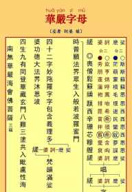 佛教华严字母及其唱法 佛教华严字母唱赞