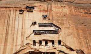 马蹄寺风景 马蹄寺附近寺庙